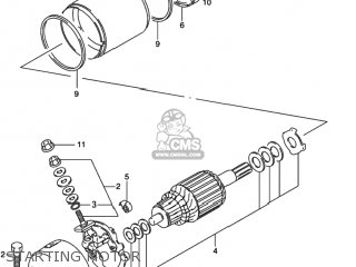 STARTING MOTOR - GSX600F KATANA 1997 (V) USA (E03)