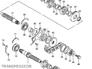 TRANSMISSION - GSX600F KATANA 1997 (V) USA (E03)