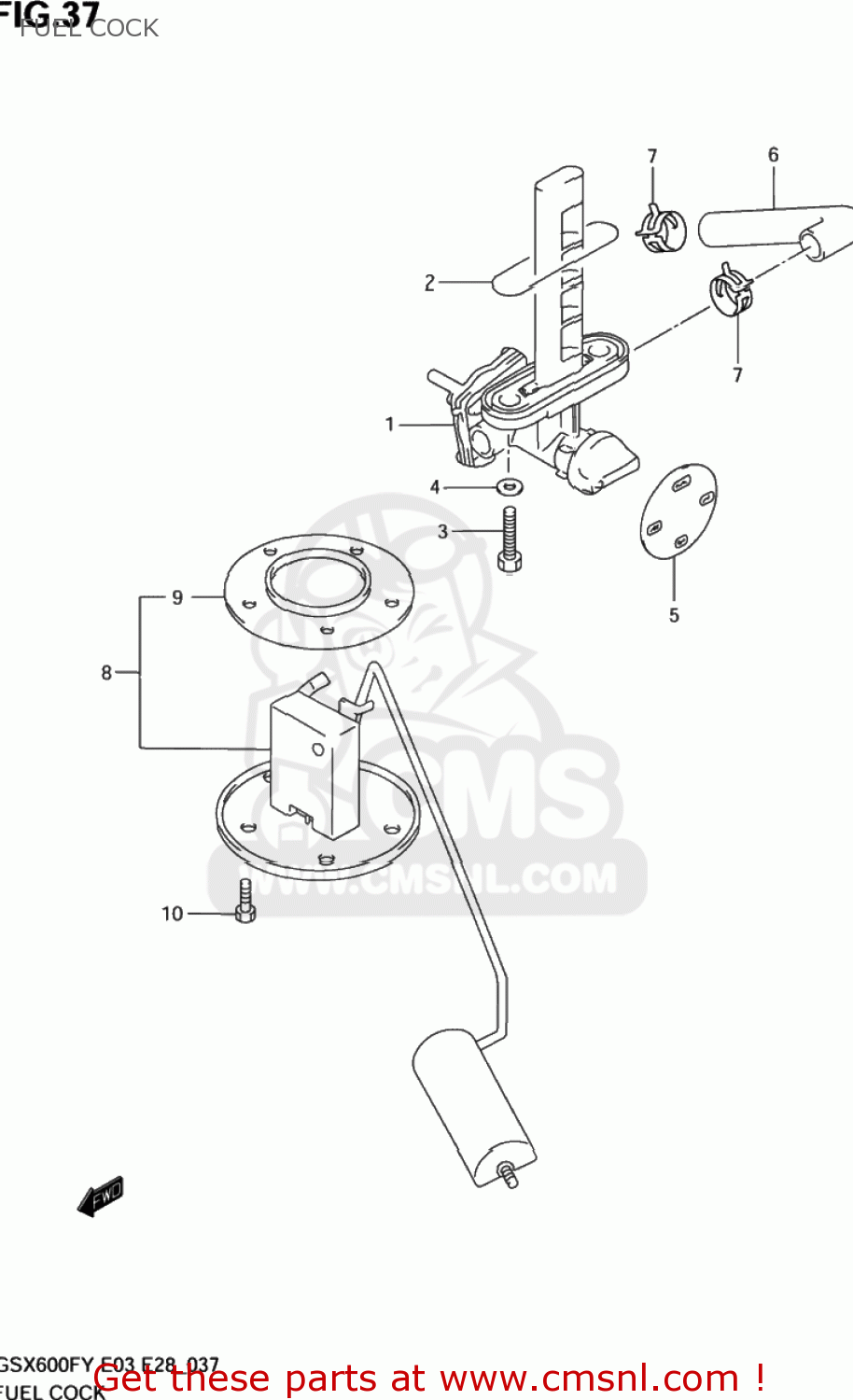 FUEL COCK GSX600F KATANA 1998 (W) USA (E03)