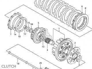 CLUTCH - GSX600F KATANA 1998 (W) USA (E03)
