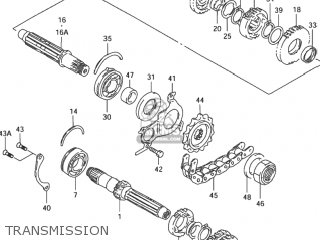 TRANSMISSION - GSX600F KATANA 1998 (W) USA (E03)