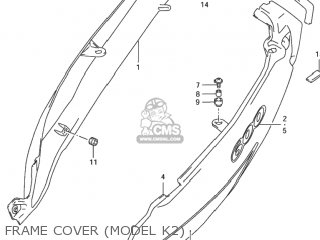 FRAME COVER (MODEL K2) - GSX600F KATANA 1999 (X) USA (E03)