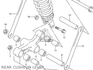REAR CUSHION LEVER - GSX600F KATANA 1999 (X) USA (E03)