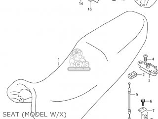 SEAT (MODEL W/X) - GSX600F KATANA 1999 (X) USA (E03)