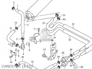CANISTER (E33) - GSX600F KATANA 2000 (Y) USA (E03)