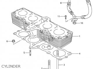 CYLINDER - GSX600F KATANA 2000 (Y) USA (E03)