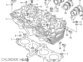 CYLINDER HEAD - GSX600F KATANA 2000 (Y) USA (E03)