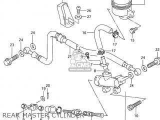 REAR MASTER CYLINDER - GSX600F KATANA 2000 (Y) USA (E03)