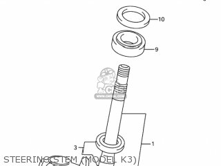 STEERING STEM (MODEL K3) - GSX600F KATANA 2000 (Y) USA (E03)