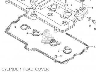 CYLINDER HEAD COVER - GSX600F KATANA 2001 (K1) USA (E03)