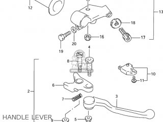 HANDLE LEVER - GSX600F KATANA 2001 (K1) USA (E03)