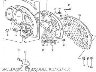 SPEEDOMETER (MODEL K1/K2/K3) - GSX600F KATANA 2001 (K1) USA (E03)