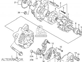 ALTERNATOR - GSX600F KATANA 2002 (K2) USA (E03)