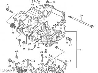CRANKCASE - GSX600F KATANA 2002 (K2) USA (E03)
