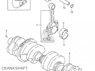 CRANKSHAFT - GSX600F KATANA 2002 (K2) USA (E03)