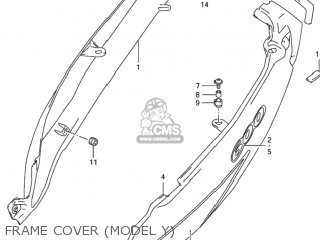 FRAME COVER (MODEL Y) - GSX600F KATANA 2002 (K2) USA (E03)