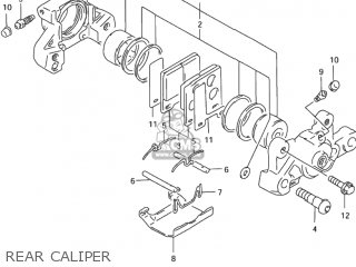 REAR CALIPER - GSX600F KATANA 2002 (K2) USA (E03)