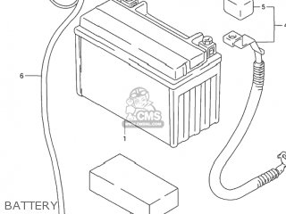 BATTERY - GSX600F KATANA 2003 (K3) USA (E03)