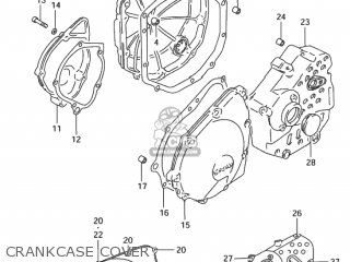 CRANKCASE COVER - GSX600F KATANA 2003 (K3) USA (E03)