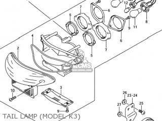 TAIL LAMP (MODEL K3) - GSX600F KATANA 2003 (K3) USA (E03)