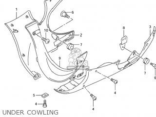 UNDER COWLING - GSX600F KATANA 2003 (K3) USA (E03)
