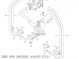 2ND AIR (MODEL K4/K5 E33 - GSX600F KATANA 2004 (K4) USA (E03)