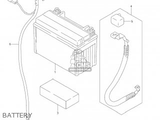 BATTERY - GSX600F KATANA 2004 (K4) USA (E03)