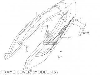 FRAME COVER (MODEL K6) - GSX600F KATANA 2004 (K4) USA (E03)