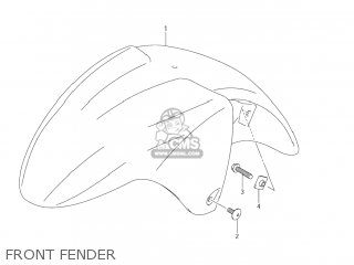FRONT FENDER - GSX600F KATANA 2004 (K4) USA (E03)