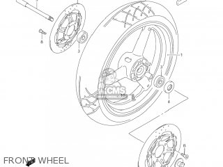 FRONT WHEEL - GSX600F KATANA 2004 (K4) USA (E03)