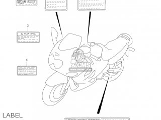 LABEL - GSX600F KATANA 2004 (K4) USA (E03)