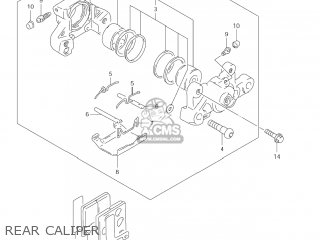 REAR CALIPER - GSX600F KATANA 2004 (K4) USA (E03)