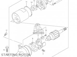STARTING MOTOR - GSX600F KATANA 2004 (K4) USA (E03)