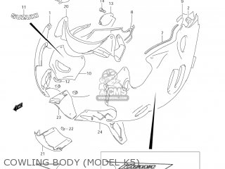 COWLING BODY (MODEL K5) - GSX600F KATANA 2005 (K5) USA (E03)