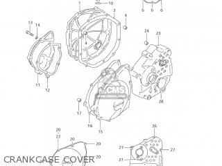 CRANKCASE COVER - GSX600F KATANA 2005 (K5) USA (E03)
