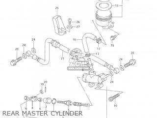 REAR MASTER CYLINDER - GSX600F KATANA 2005 (K5) USA (E03)