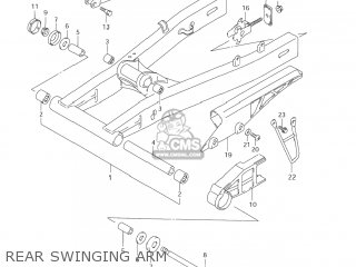 REAR SWINGING ARM - GSX600F KATANA 2005 (K5) USA (E03)