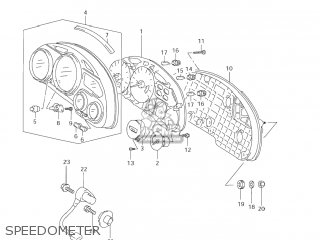 SPEEDOMETER - GSX600F KATANA 2005 (K5) USA (E03)