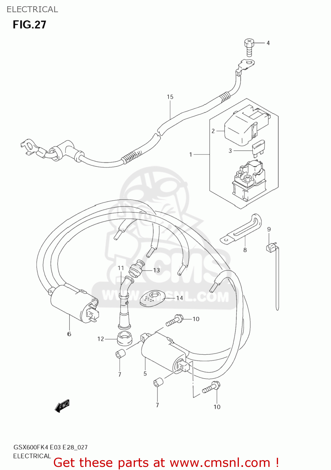 ELECTRICAL GSX600F KATANA 2006 (K6) USA (E03)