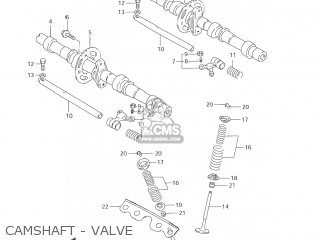 CAMSHAFT - VALVE - GSX600F KATANA 2006 (K6) USA (E03)