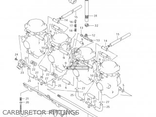 CARBURETOR FITTINGS - GSX600F KATANA 2006 (K6) USA (E03)