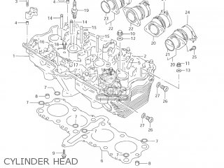 CYLINDER HEAD - GSX600F KATANA 2006 (K6) USA (E03)