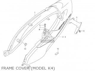 FRAME COVER (MODEL K4) - GSX600F KATANA 2006 (K6) USA (E03)