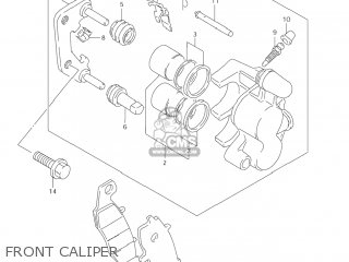 FRONT CALIPER - GSX600F KATANA 2006 (K6) USA (E03)