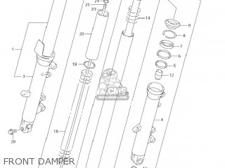 FRONT DAMPER - GSX600F KATANA 2006 (K6) USA (E03)