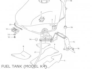FUEL TANK (MODEL K4) - GSX600F KATANA 2006 (K6) USA (E03)