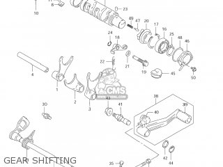 GEAR SHIFTING - GSX600F KATANA 2006 (K6) USA (E03)