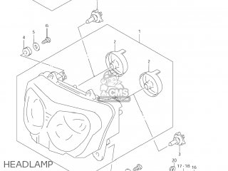 HEADLAMP - GSX600F KATANA 2006 (K6) USA (E03)
