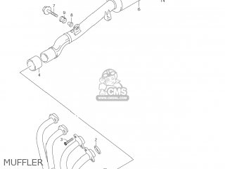 MUFFLER - GSX600F KATANA 2006 (K6) USA (E03)