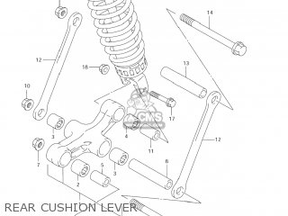 REAR CUSHION LEVER - GSX600F KATANA 2006 (K6) USA (E03)